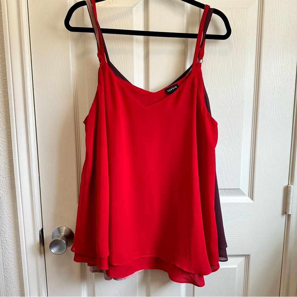 Bright Red Sophie Cami torrid